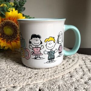 Peanuts Character HAPPY EASTER Ceramic Mug with Mint Handle
